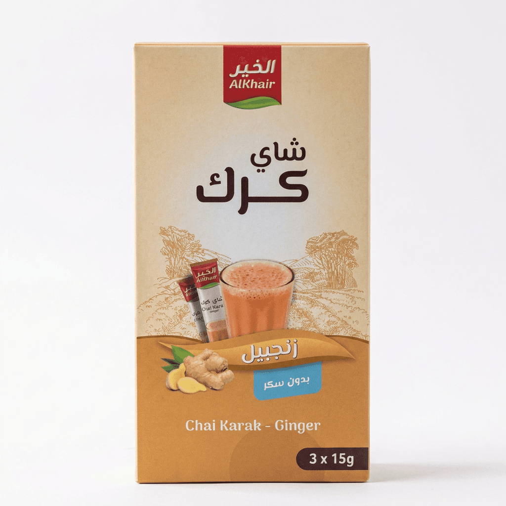 Al Khair karak chai ginger 3x15g — карак чай маленький